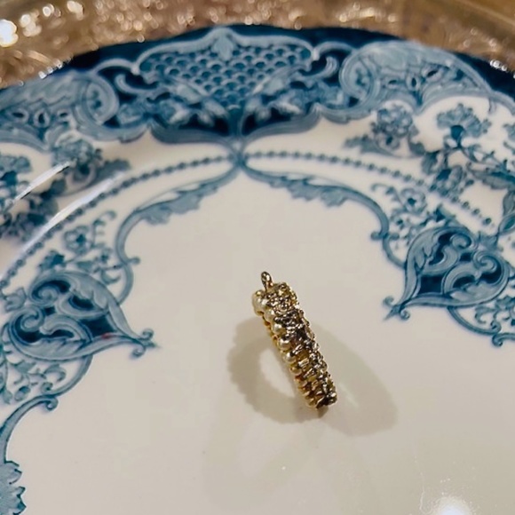 BUNDLE ONLY Vintage Pearl & Rhinestone Reversible Heart Charm/Pendant - Picture 5 of 8